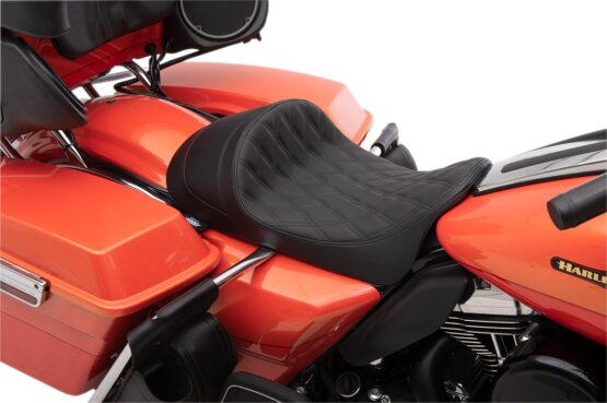 Diamond Vinyl EZ-On Solo Seat Black Low & Forward