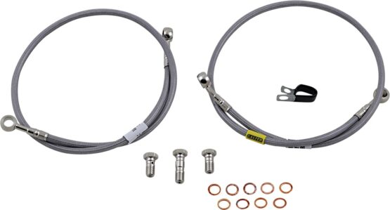 Stainless Steel Front 2-Lines Brake Line Kit