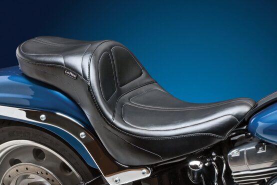 Maverick Daddy Long Legs Stitched Vinyl 2-Up Seat - Black - Image 3