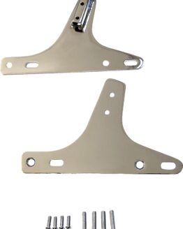 Drag Specialties Chrome Sissy Bar Side Plates For Harley FL/FLH