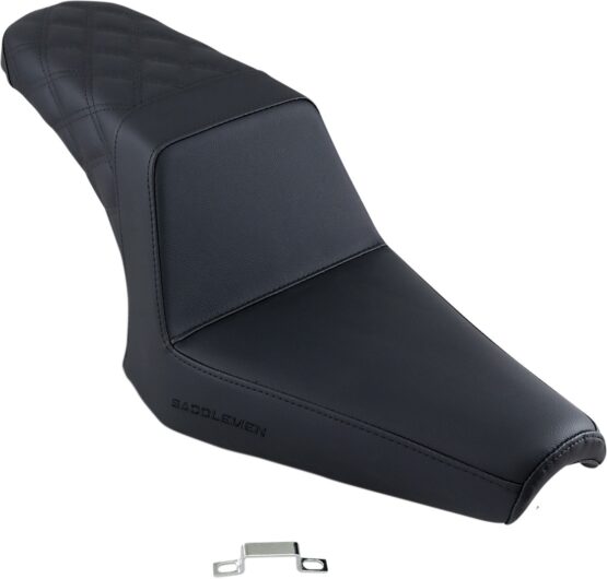 Step-Up Rear Lattice Stitch 2-Up Seat - Black - Image 4