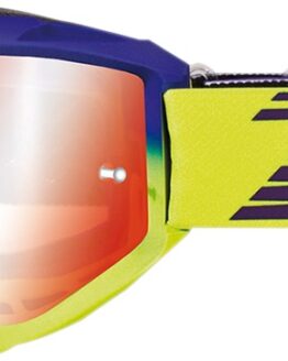 3450 Electric Blue / Yellow Riot OTG Goggles - Dual Mirrored Lens