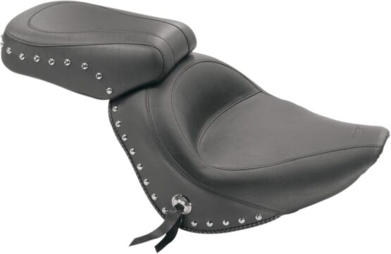 Wide Studded Vinyl Pillion Pad - Image 2