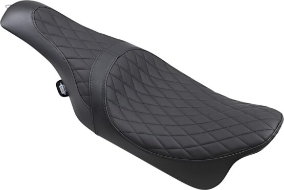 Caballero Diamond Leather 2-Up Seat - Black