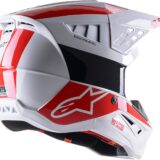 Alpinestars SM5 Bond Gloss Red Helmet (Medium) Unisex Adult - Image 2