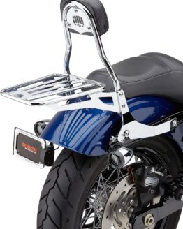 Cobra Detachable Backrest Round Chrome Fits Dyna 2006-2017