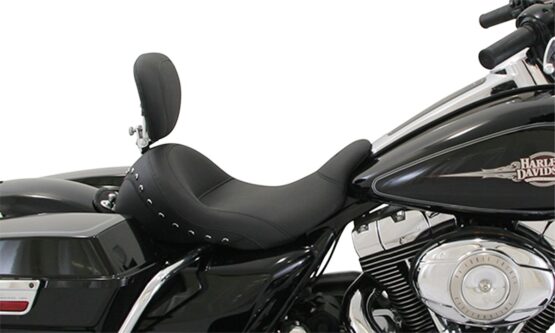 Lowdown Studded Vinyl Solo Seat w/Backrest - Image 3