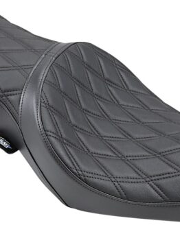 Drag Specialties 2-Up Double Bucket Vinyl Seat Black For Harley Sportster