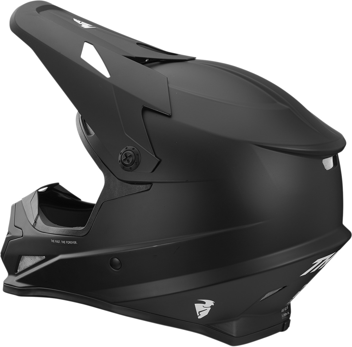 Sector Full Face Offroad Helmet Solid Matte Black Medium - Image 4