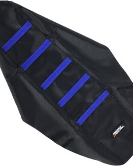 Black/Blue Ribbed Seat Cover