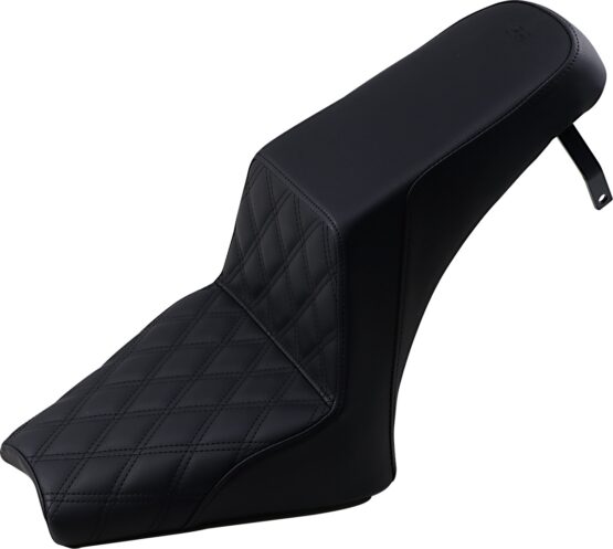 Step-Up Front Lattice Stitch 2-Up Seat - Black