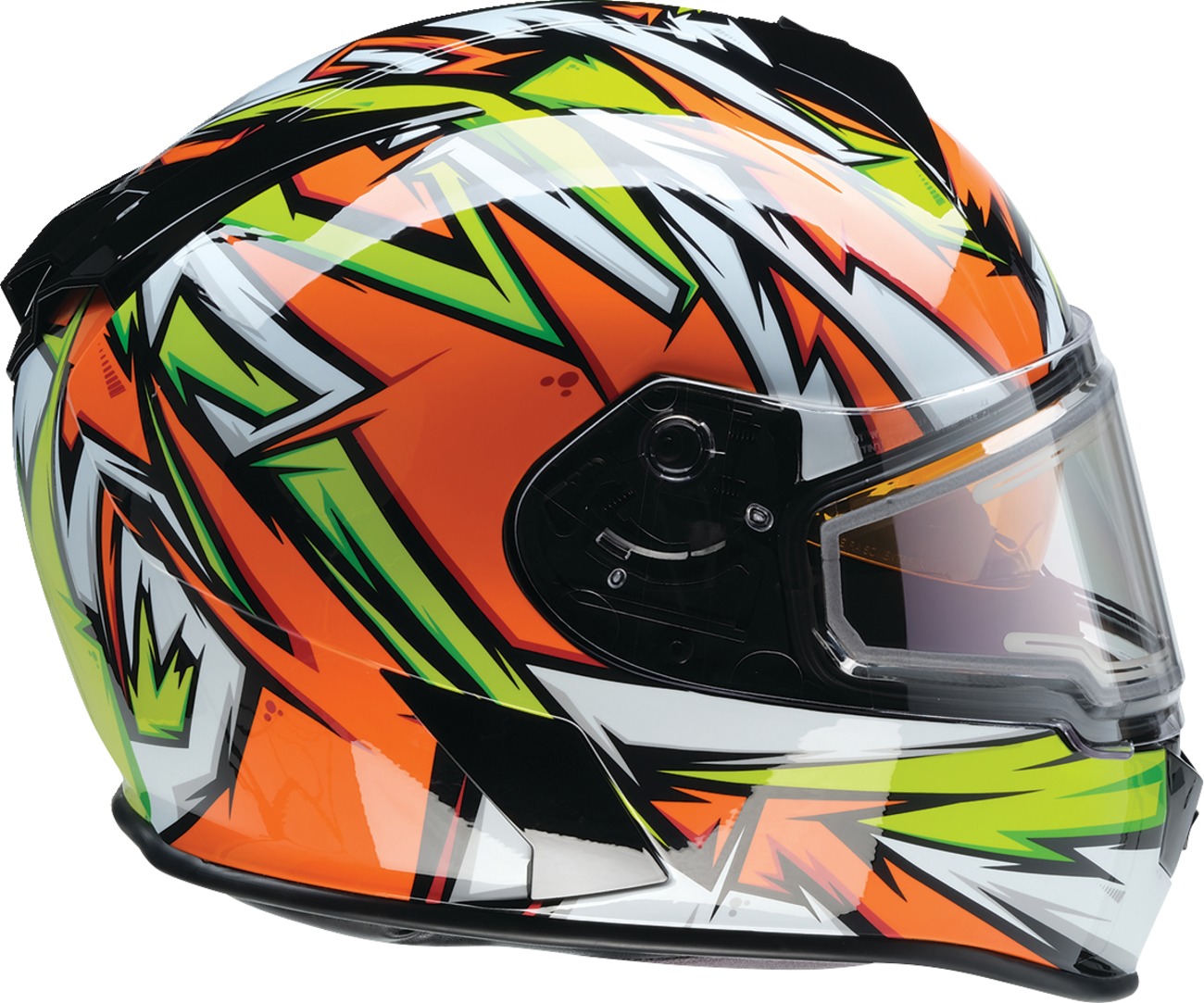 Z1R Warrant Neuron Snow Electric Helmet XL Black/Green - Image 3