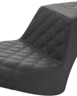 Saddlemen Step-Up Seat Full Lattice Stitch Black For Indian Chief Models
