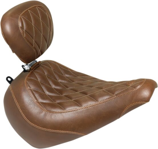 Tripper Diamond Brown Solo Seat Wide & Low w/Backrest