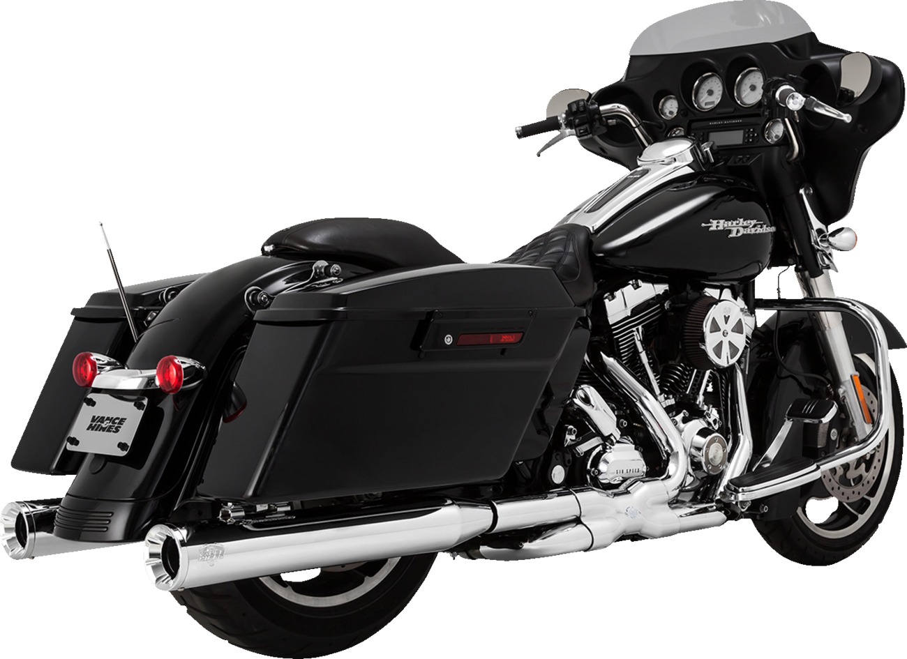 Vance & Hines Power Duals PCX Header System Chrome For Harley Touring 09-16 - Image 4