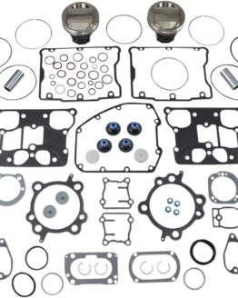 V-Twin Piston Kit W/Gaskets 10.5:1 Compression - 3.875in Bore (+.125in)