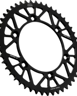Black Aluminum Rear Sprocket - 48 Teeth 520 Pitch
