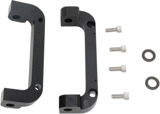 Driver Floorboard Bracket Mounts - Black