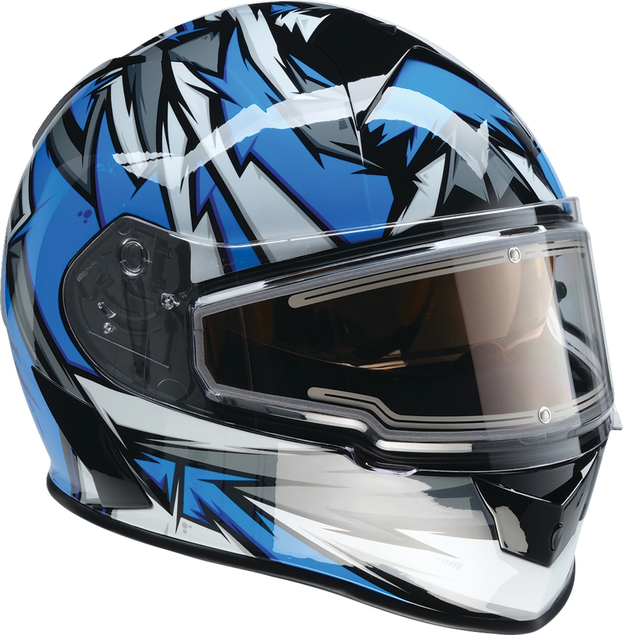 Z1R Warrant Neuron Snow Electric Helmet XL Blue/White - Image 4