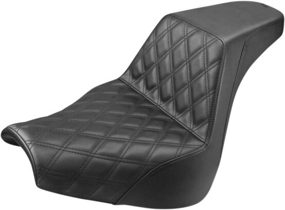 Step-Up Front Lattice Stitch 2-Up Seat - Black