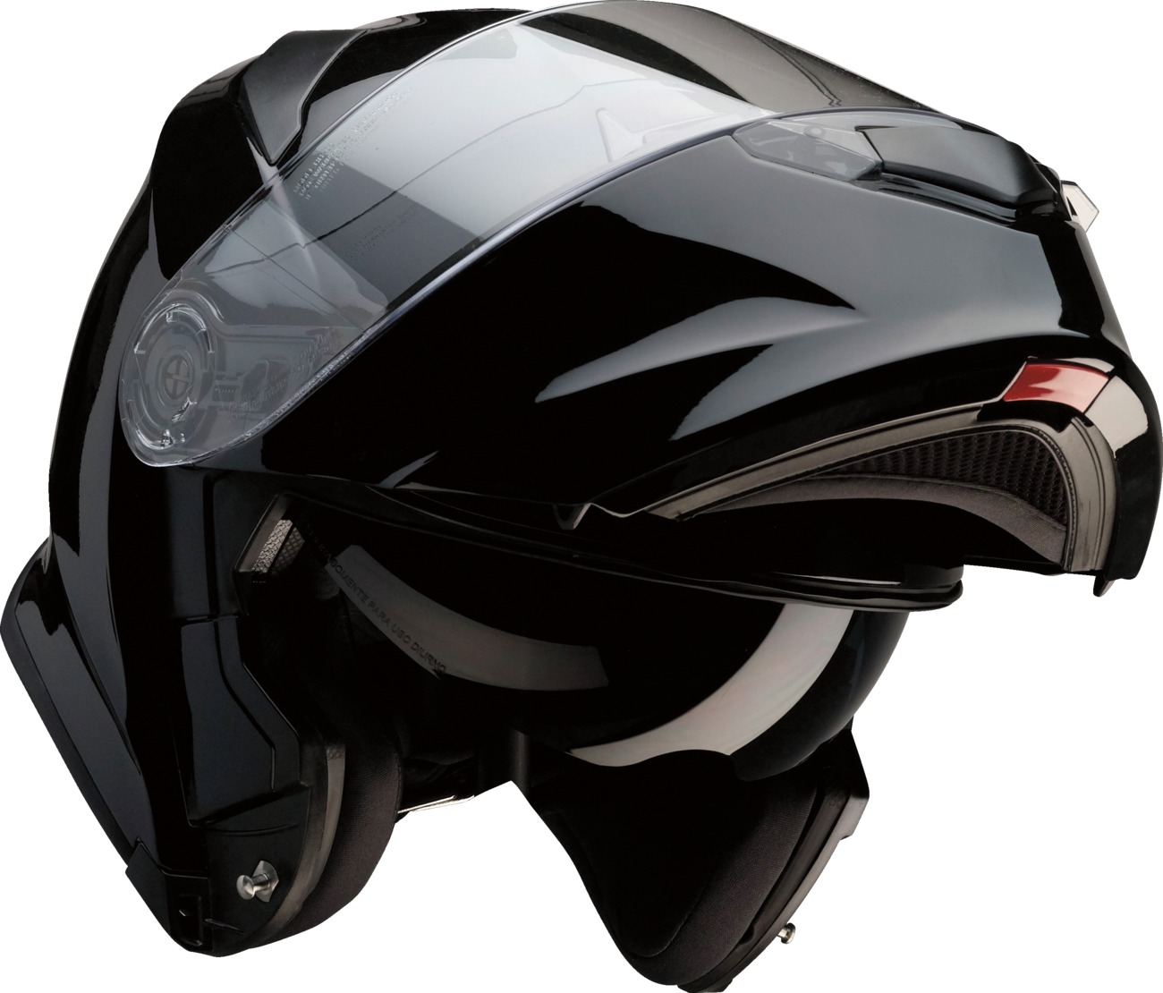 Z1R Solaris 2.0 Modular Helmet XS Black Gloss - Image 4