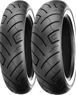 130/90B16 73H Front & 150/80B16 77H Rear 777 White Wall Reinforced Tires Set