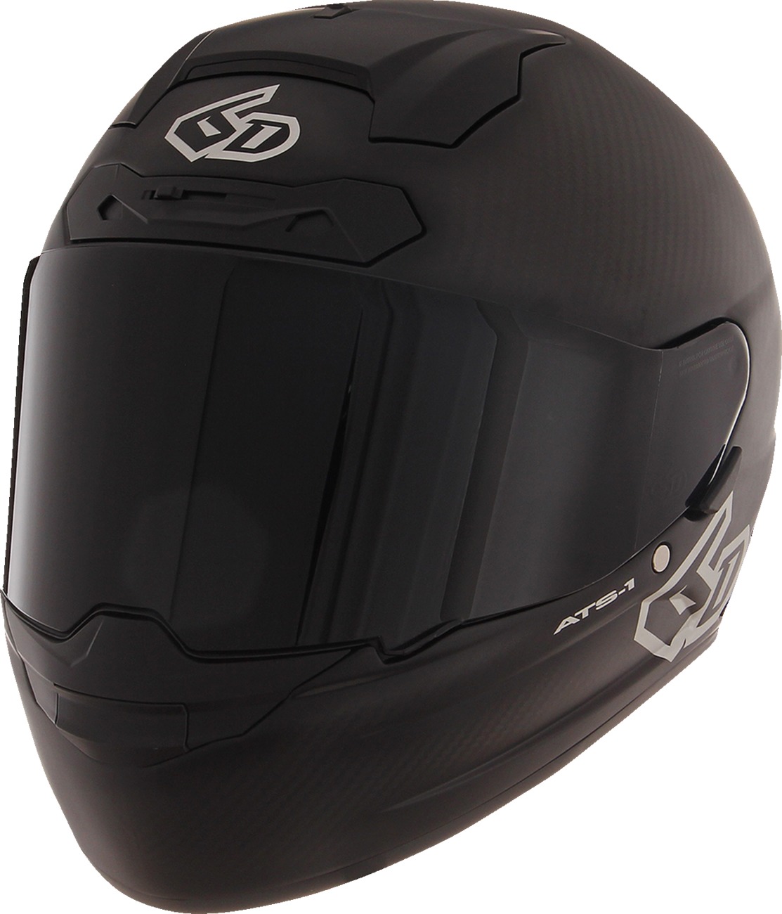6D ATS-1R Solid Full Face Helmet Matte Black XL - Image 4