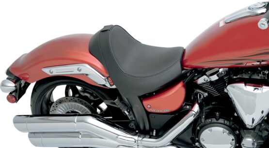 Plain Vinyl Solo Seat Black EZ Mount Low