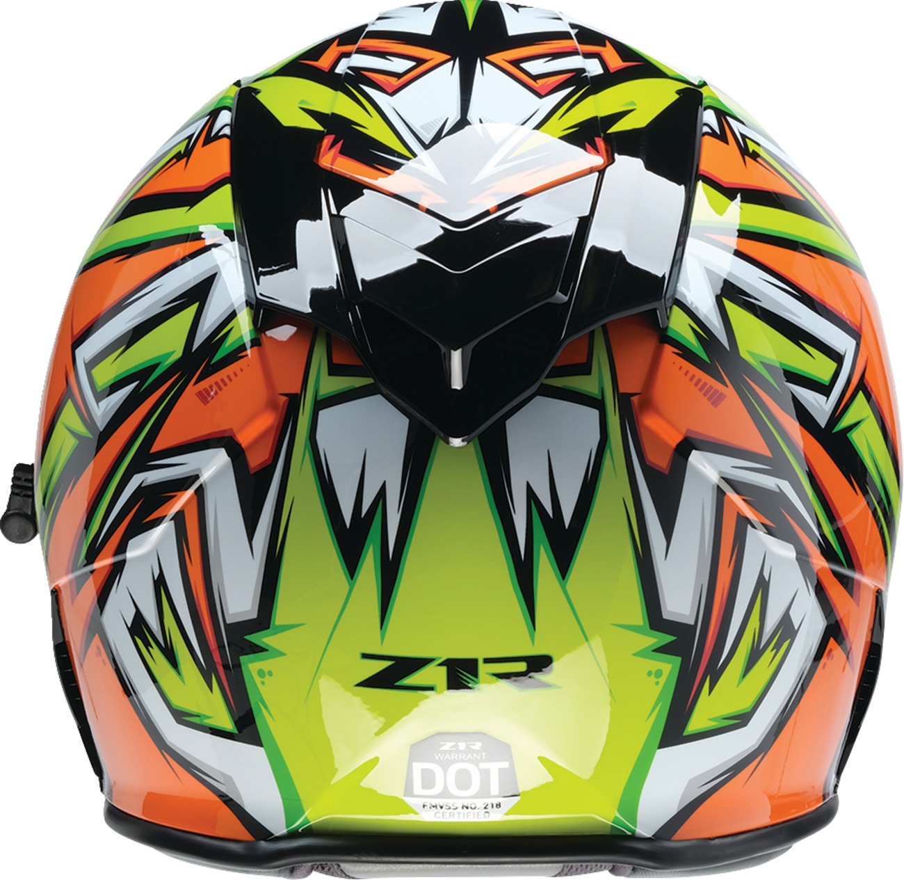 Z1R Warrant Neuron Snow Electric Helmet XS Green/Orange - Image 4