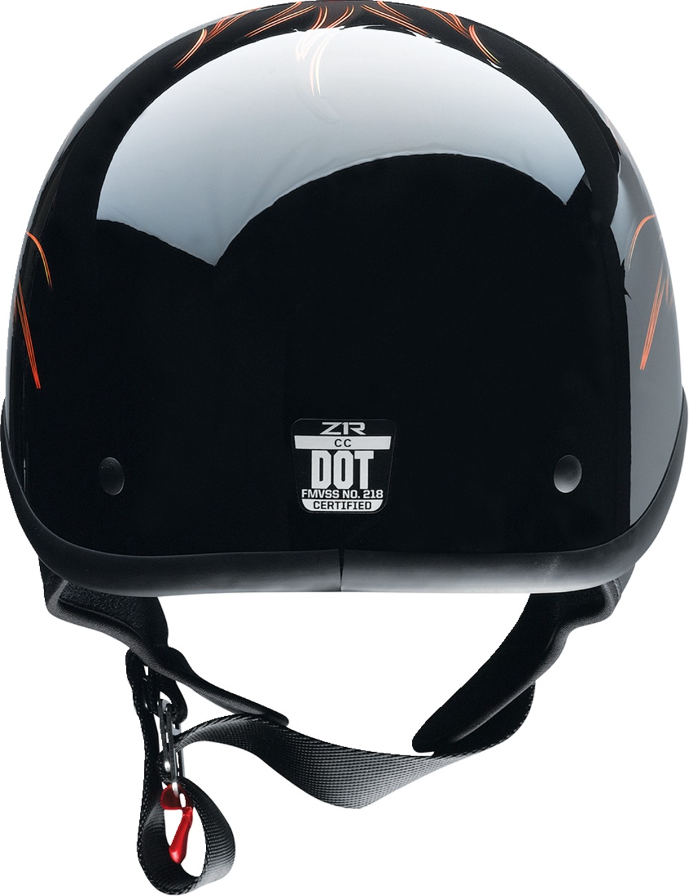 Z1R CC Beanie Hellfire Helmet - Small, Red - Image 4