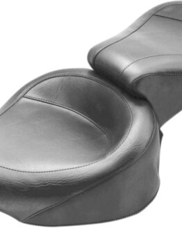 Vintage Plain Vinyl 2-Up Seat - Black