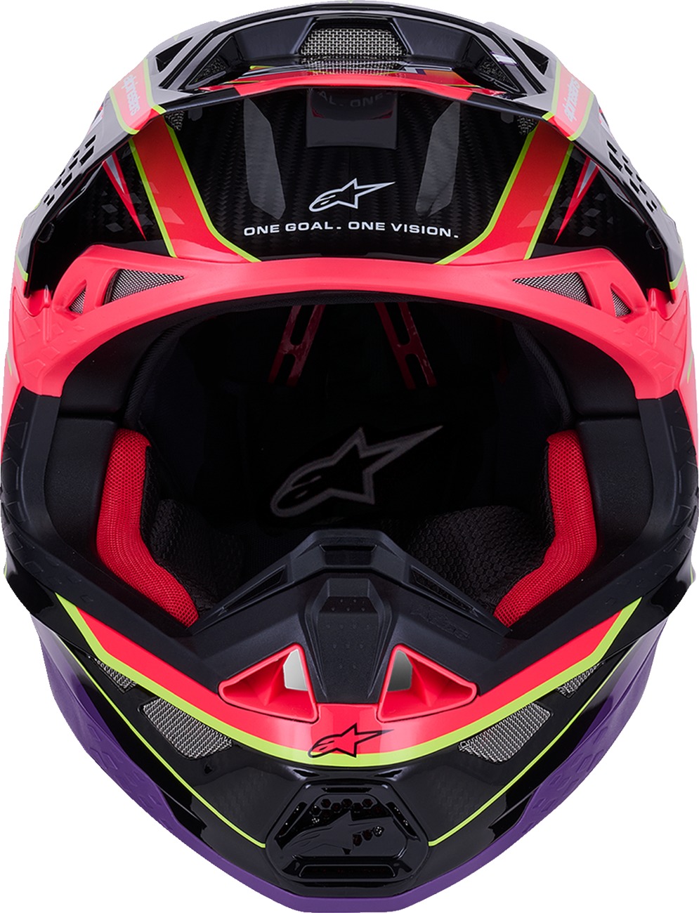 Alpinestars Supertech M10 Era MIPS Helmet Gloss Pink/Violet/Yellow Fluo Small - Image 4