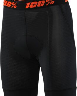 100% Youth Crux Liner Shorts Black/Red Size 28