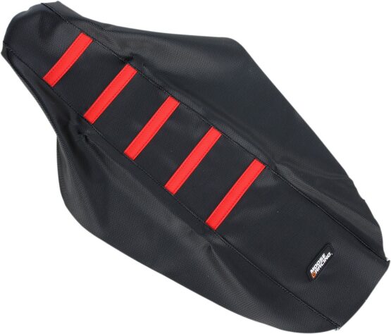 Black/Red Ribbed Seat Cover