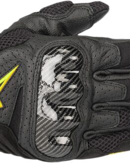 SMX1 Air V2 Motorcycle Gloves Black/Yellow Small