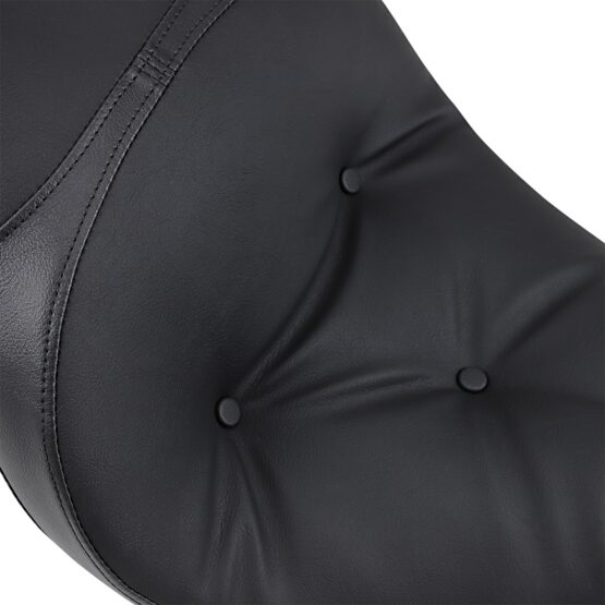 Low-Profile Pillow Vinyl 2-Up Seat - Black - Image 3