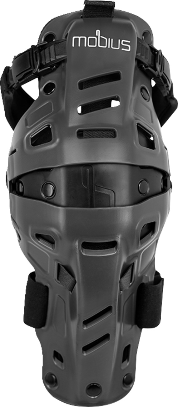 Mobius X8H Hybrid Knee Support Guard L/XL Black Gray Adult Pair - Image 4