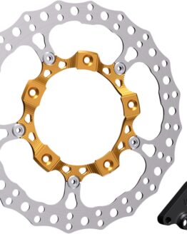 Left Side 14" Full Floating Rotor w/ Bracket Gold