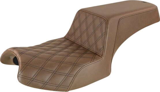 Step-Up Front Lattice 2-Up Seat Brown