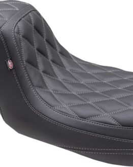 Mustang Squareback 2-Up Seat Black w/ Gun Metal Stitch FL 08-24