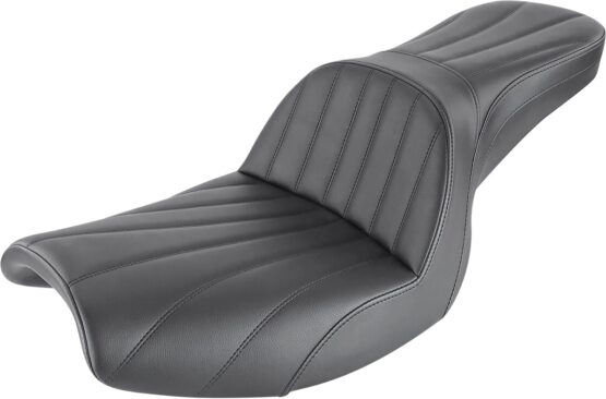 Step-Up Lattice Stitched 2-Up Seat - Black