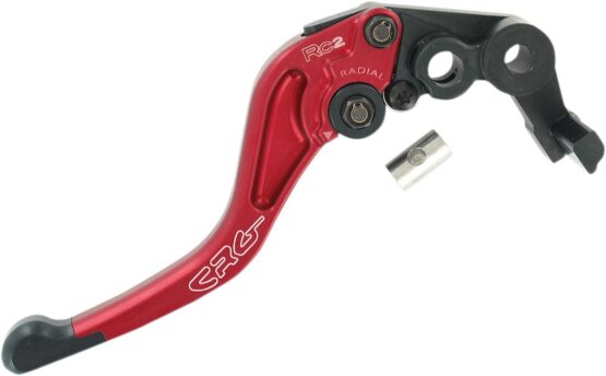 RC2 Shorty Red Adjustable Brake Lever - Image 2