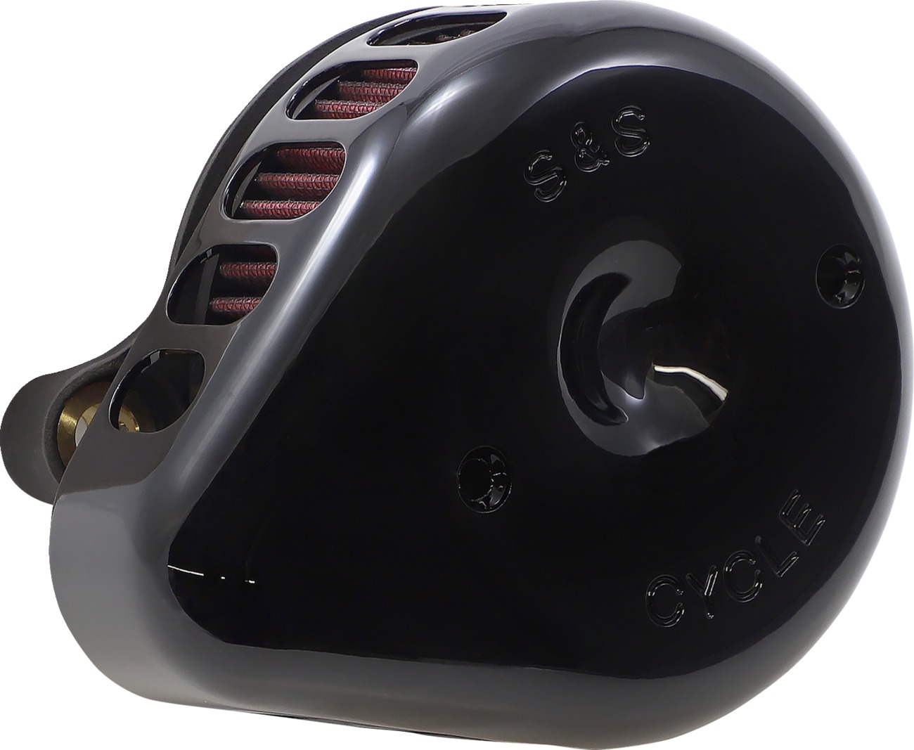 S&S Black Stealth Mini Teardrop Air Cleaner for Harley-Davidson - Image 3