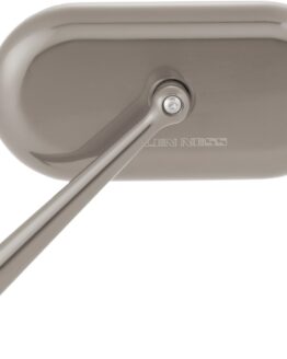 Arlen Ness Oval Side View Mirror Titanium Left 5" Stem