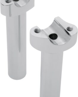 Drag Specialties Forged Aluminum Handlebar Risers Chrome 6.5in 1in Clamp