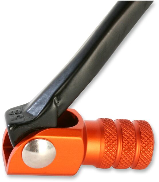 Anodized Forged Folding Shift Lever Black/Orange - Image 2