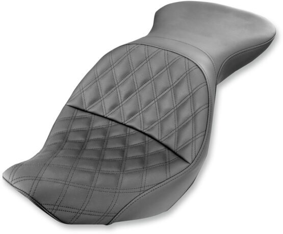 Explorer Touring Lattice Stitched 2-Up Seat - Black