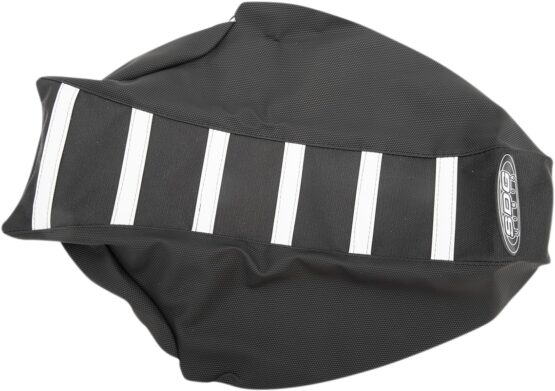 6-Rib Water Resistant Seat Cover Black/White