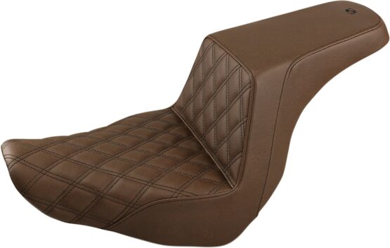 Step-Up Front Lattice Stitch 2-Up Seat Brown