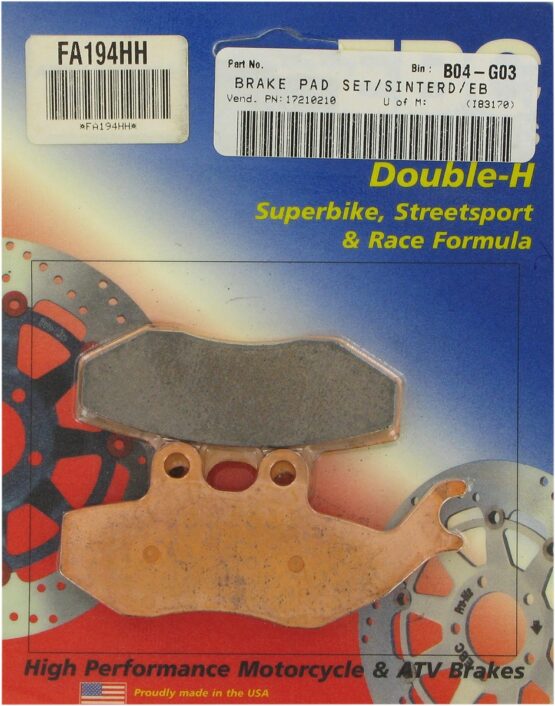 Sintered Double-H Brake Pads - Image 2